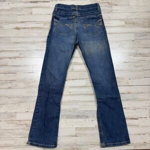 Wrangler 20X Boys Bootcut Jeans Dark Wash Adjustable Waist Size 16 Regular
